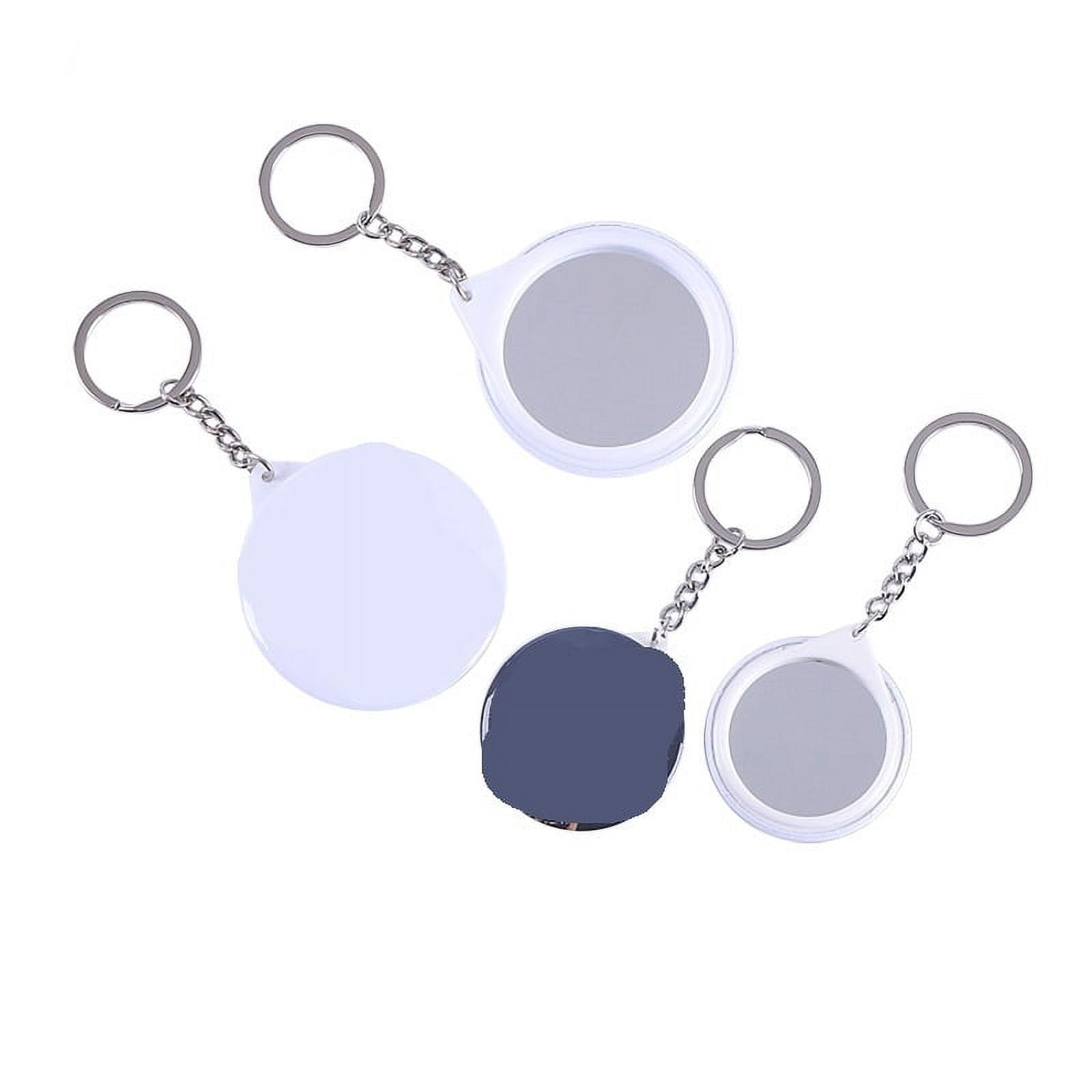 58mm DIY Keychain Button Making Kit Mirror Bottle Opener for Button Making Machine Badge Crafts ,Beginner-Friendly