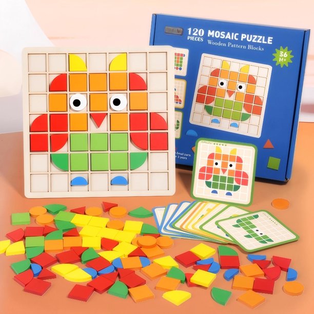 Juguetes de piscina, juguetes para bebés, rompecabezas de madera para niños, juguetes de 120 piezas, bloques de construcción educativos, juegos de mesa, rompecabezas para niños de 3 años en adelante,