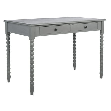 UPC: 0195058182942 | SAFAVIEH O  Mara Solid Retro 2 Drawer Desk  Distressed Grey