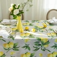 thumbnail image 5 of Rectangle Lemons Printed Table Cloth 60x84 Inch, Waterproof Yellow Lemonade Printed Rectangular Table Cloth, Washable Lemon Table Cover Lemon Theme Birthday Party Wedding Spring/Summer Table Décor, 5 of 8