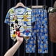 thumbnail image 3 of 16 (120-130 cm) KhakiChildren's Cotton Princess Anna Elsa Pijamas Conjunto de ropa de dibujos animados para niños Pijamas de manga de bebé Ropa de hogar Pijamas para niños esquí esquí Gafas de esquí, 3 of 3