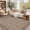 Coffee, variant on 3'x5' ZACOO Scalloped Border Solid Textured Low-Pile Indoor Area Rug, Machine Washable Foldable Non-Shedding for Lounge, Hallway, Bedroom , Pink
