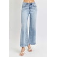 thumbnail image 5 of RISEN Full Size Tummy Control High Rise Crop Wide Leg Jeans, 5 of 6