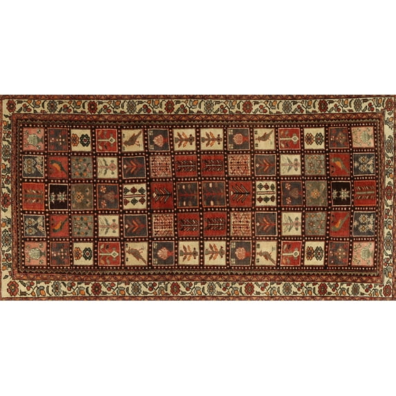 Ahgly Company Machine Washable Indoor Rectangle Traditional Maroon Red Area Rugs, 5' x 8'