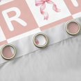 thumbnail image 4 of Erosebridal Girly Personalized Gifts Black Out Curtains,Pink Grid Alphabet R Print Curtains Pack of 2 (42x63 Each) For Kids, 4 of 7