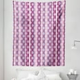 thumbnail image 1 of Pink Tapestry, Stripes Lines with Abstract Round Circles Art Print, Fabric Wall Hanging Decor for Bedroom Living Room Dorm, 5 Sizes, Cadet Blue Dried Rose, by Ambesonne, 1 of 1