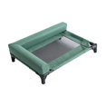 thumbnail image 3 of Cama elevada y refrescante para perros, cama portátil para mascotas, ideal para cachorros, para acampar, para interiores y exteriores. Verde, 3 of 9