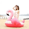 thumbnail image 3 of HuangShi  150cm Giant Flower Print Swan Inflatable Float For Adult Pool Party Toys Green Flamingo Ride-On Air Mattress Swimming Ring boia, 3 of 6