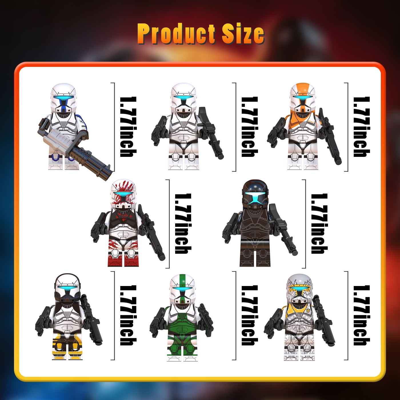 Space Wars Minifigs PG8071 Mini Toy Figures Darth Revan Sith BKylo