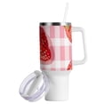 thumbnail image 2 of Strawberrys Girds 40 oz Tumbler with Handle Insulated&nbsp;Travel Mug&nbsp;Lid Straw Leak Proof Steel Vacuum Water Bottles Glasses Fits in Car Cup Holder, 2 of 7