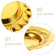 thumbnail image 5 of WEUVEB Elegant Golden Plastic Serving Trays for Bakery, Multipurpose Large Event Plates, Party Serving Platters, 5 of 9