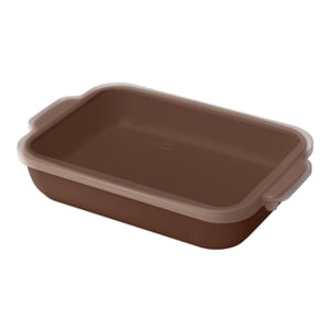 Beautiful 9x13-Inch Stoneware Baking Dish with Plastic Lid