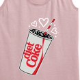 thumbnail image 3 of Diet Coke - Heart Bubbles - Women's Racerback Tank Top, 3 of 5