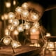 thumbnail image 5 of Guirnalda de luces LED navideñas | Funciona con pilas (2 pilas AA) | Luces solares de plástico blanco | Decoración para interiores y exteriores, bodas y dormitorios | Brillo amarillo cálido y, 5 of 6