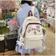 thumbnail image 3 of Linda mochila Kawaii para la escuela Mochila Kawaii con pin Kawaii y accesorios Mochila Linda mochila estética (blanco), 3 of 5