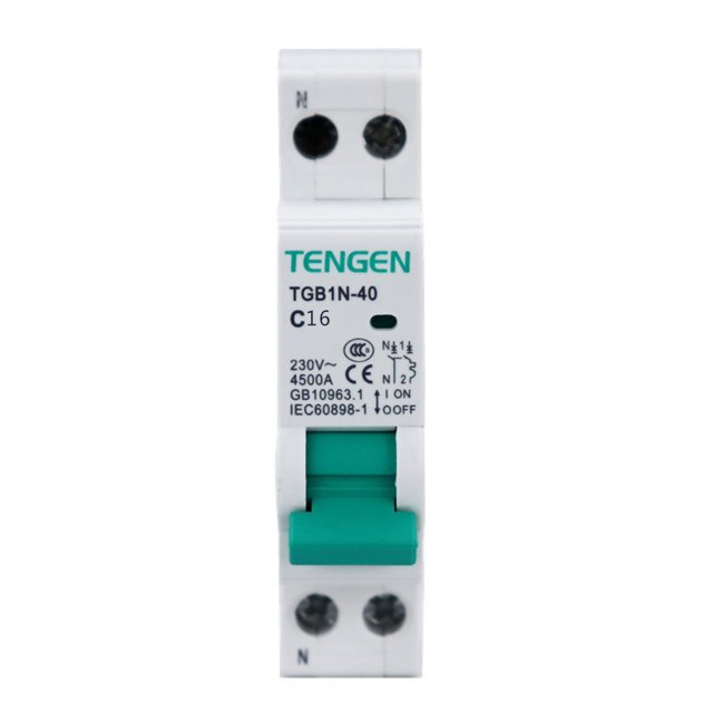 fashionhome 18MM 16A 1P+N 6KA Earth Leakage Circuit Breaker Over Current Protector Leakage Protection