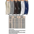 thumbnail image 2 of Women's Cotton Linen Wide Leg Pants Solid Casual Elastic Waist Long Trousers, 2 of 2