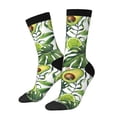 thumbnail image 1 of Balery Watercolor Green Tropical Calcetas Largas con Estampado para Hombre y Mujer – Suaves y Transpirables, Talla Única (US 5-11), 1 of 6