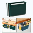 thumbnail image 3 of Cubo de basura plegable, cubo de basura de plástico montado en la pared, papelera de reciclaje para oficina, dormitorio, armario, inodoro de Camping Verde Soledad Papelera plegable, 3 of 10