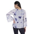 thumbnail image 4 of Moomaya Printed Flared Full Sleeve Tops For Women Summer Casual Short Kurta-NG, 4 of 9