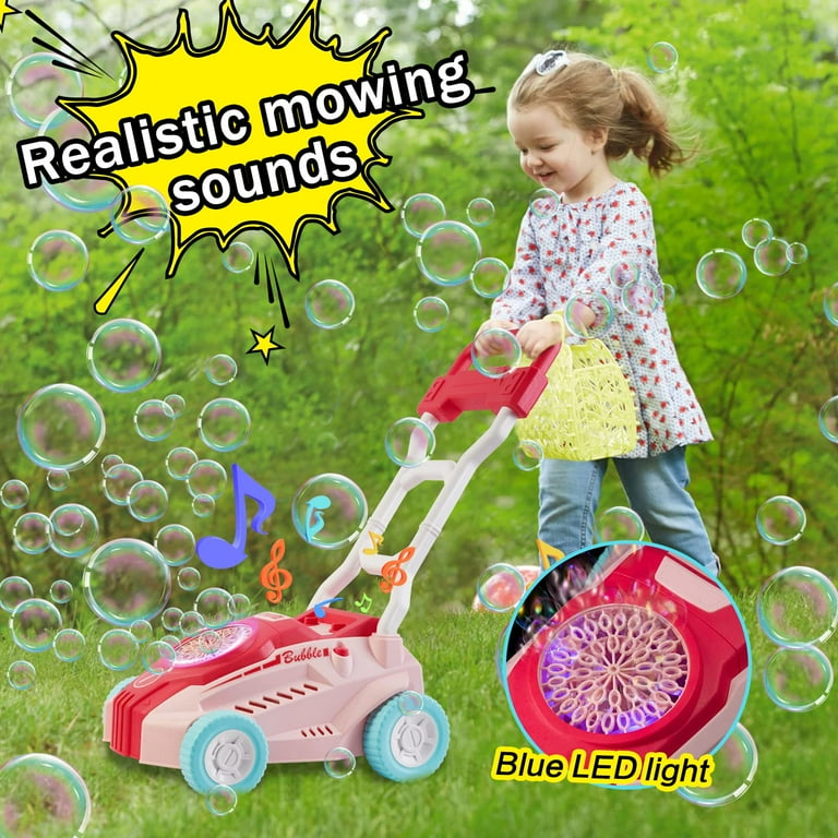 Carluck Bubble Lawn Mower Machine Outdoor Push Toy Birthday Gift for Toddlers 1 5 Years Boys Girls Walmart
