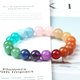 thumbnail image 2 of Pulsera de aguamarina natural JAMW Pulsera de tesoro de cristal 10 mm, 2 of 5