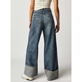 thumbnail image 4 of EMMIOL Women's Mid Rise Boyfriend Patchwork Straight & Wide Leg Denim Pants Trendy 2026 Jeans, 4 of 6