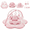 Pink, variant on suihuooo Baby Gym Play Mat With 5 Detachable Toys Activity Tummy Time Playmats for Newborn 0-18 Months,Pink