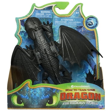 Dreamworks Dragons Toothless And Hiccup Dragon With Armored Viking Figure For Kids Aged 4 And Up Walmart Com