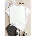thumbnail image 2 of I Can't Even Math Joke Women's Graphic T‑Shirt, Funny Math Teacher Short‑Sleeve Crew Neck Casual Tee Tops, 2 of 7