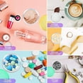 thumbnail image 3 of Juego de 50 frascos de muestra vacíos para cosméticos, transparentes, redondos, de viaje, para cremas y polvos, pequeños recipientes de muestra con tapa., 3 of 8