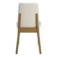 thumbnail image 6 of Weston Home Alta Wood Finish White Vegan Leather Dining Chair, Set of 2, Oak Wash, 6 of 8