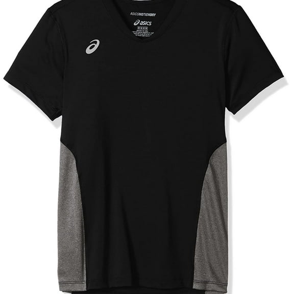 ASICS Womens 2-Tone Jersey, Black, Medium