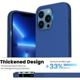thumbnail image 5 of Shockproof Liquid Silicone Designed for iPhone 13 Pro Case Gel Rubber Full Body Protection Anti-Shock Cover Case Drop Protection 6.1inch-Royal Blue, 5 of 11
