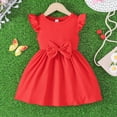 thumbnail image 6 of Tiijoy Girls 2-Pack Dresses Sleeveless Ribbed Bow Princess Dress for Baby, Sizes 6-9M, 6 of 8