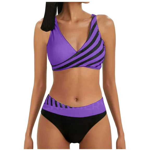 YDLCAFD Bas de Bikini de Pâques pour Femmes, Imprimés, Maillot de Bain, Ensemble de Bikinis