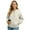 Argyle Print Light Beige, variant on Plaid Print Black White Womens Zip Up Long Sleeve Crewneck Sweatshirt Jacket Casual Loose Coats With Pockets Stylish Comfortable Lightweight Outerwear, 4XL