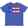 thumbnail image 3 of Inktastic Puerto Rico Flag in Text Youth T-Shirt, 3 of 5
