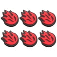 thumbnail image 2 of SHISUYAN 6Pcs Fire Shaped Tennis Racket Damper Tennis Racket Silicone Racket Supply, 2 of 9