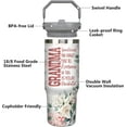 thumbnail image 2 of 30oz Grandma Tumbler with Handle and Straw, Stainless Steel Insulated Nana Cup with Top Handle and Lid, Grandma Coofee Mug Christmas Birthday Gifts for Grammy/Gigi/Mimi, 2 of 6