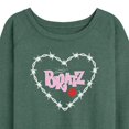 thumbnail image 3 of Bratz - Bratz Original Logo - Barbed Wire Heart - Women's Lightweight French Terry Long Sleeve Shirt, 3 of 5