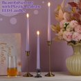 thumbnail image 2 of Velas cónicas LED sin llama Macarrie, 24 unidades, 28 cm, color lavanda, 2 of 7