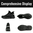 thumbnail image 2 of AUXDIQ Work Shoes Men Women Breathable Steel Toe Cap Industrial Trainers Lightweight Construction Sneakers Sport Shoes, 2 of 6