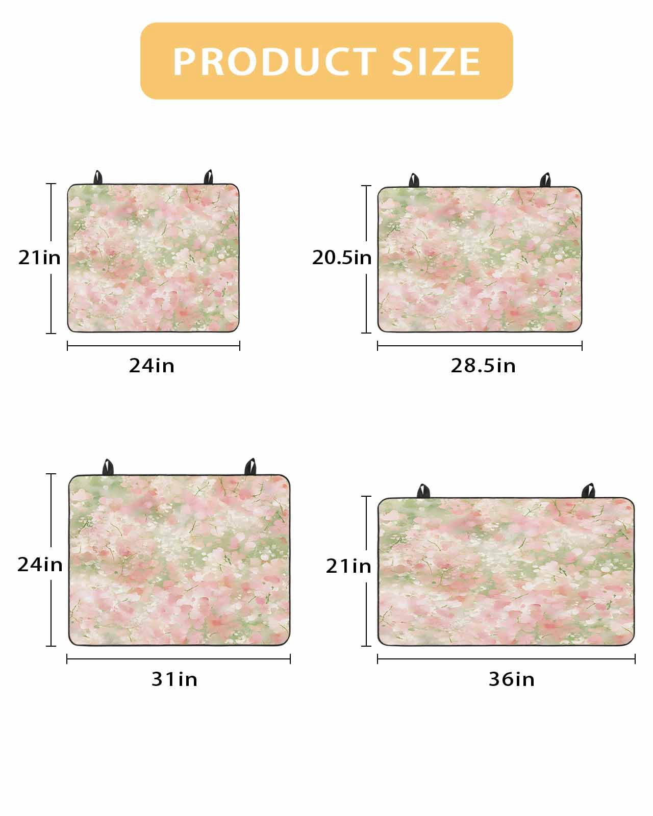 nqOlkjepod Large Induction Cooktop Protector Mat 36"x21", Pink Green Flower Stove Top Covers for Electric Stove, Watercolor Summer Botanical Decorative Stove Burner Cover Mats, Glass Top Stove Cover