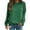 Green504#, variant on Womens Sweatshirt Crew Neck Solid Color Women's Solid Colour Round Neck Pullover Sweatshirt Top Going Out Tops Pullover for Women Green XL