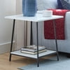 Gap Home Wood and Metal Side Table, White/Black