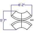 thumbnail image 4 of Flash Furniture Hercules Alon 4 Piece Reception Seating in Black, 4 of 4
