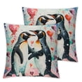 thumbnail image 2 of ARISTURING Penguin Valentines Pillow Covers , Couple Pillow, Penguin Gifts for Women, Valentines Day Gifts for Her Wife Girlfriend, Anniversary Wedding Gifts, Love Gifts, Cute Penguin Gifts 2pcs, 2 of 6