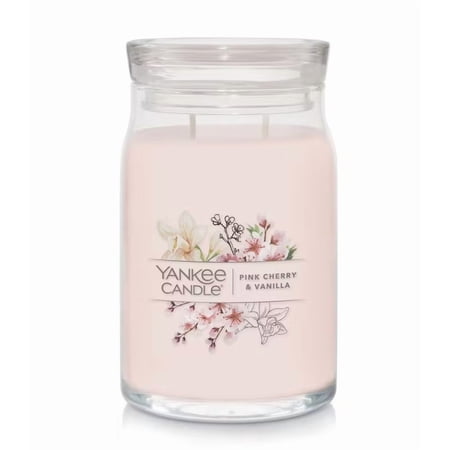 Yankee Candle Pink Cherry & Vanilla Large Signature 2-Wick Jar Candle