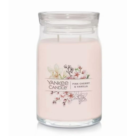 Yankee Candle Pink Cherry & Vanilla Large Signature 2-Wick Jar Candle
